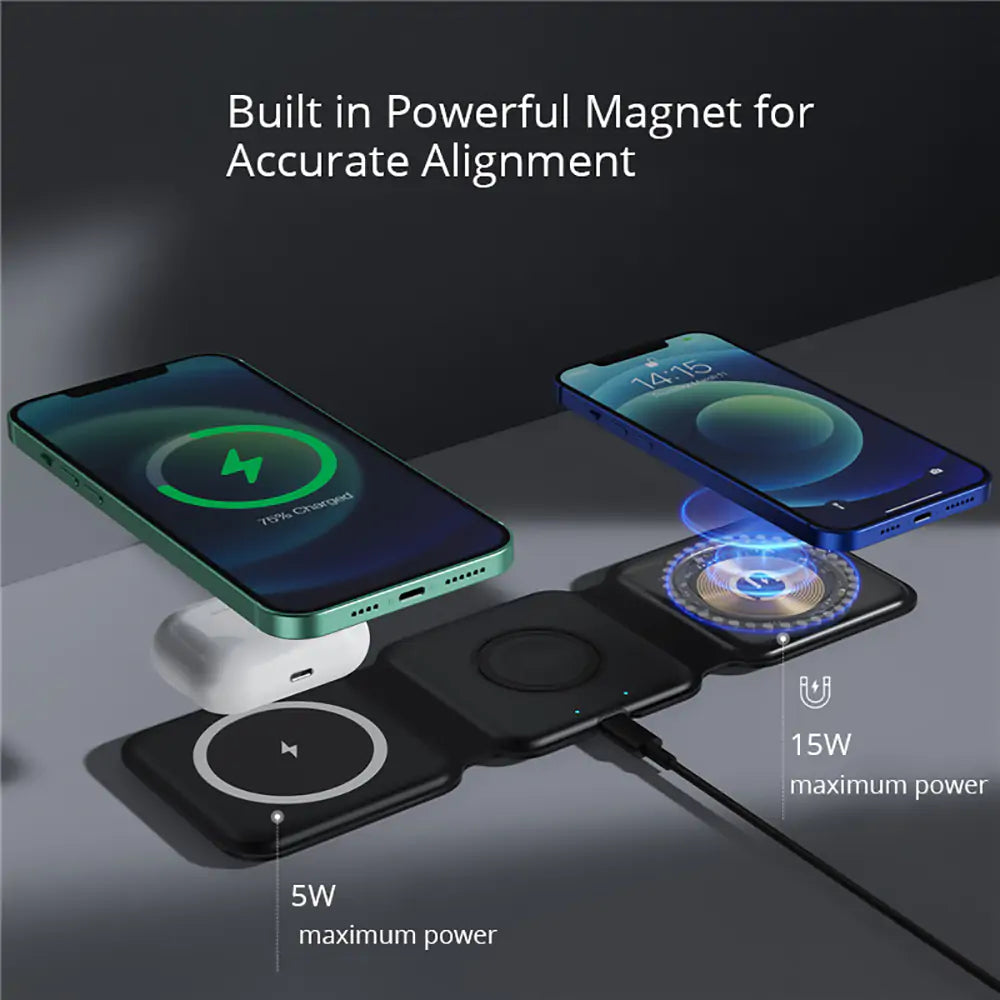 3-in-1 Magnetic Wireless Charger